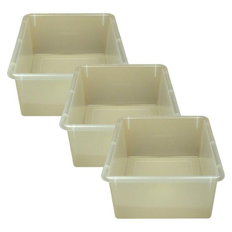 Romanoff Double Stowaway® Tray Only, Clear, Pack of 3