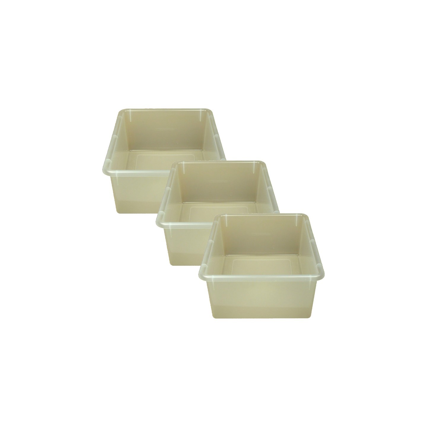 Romanoff Double Stowaway® Tray Only, Clear, Pack of 3