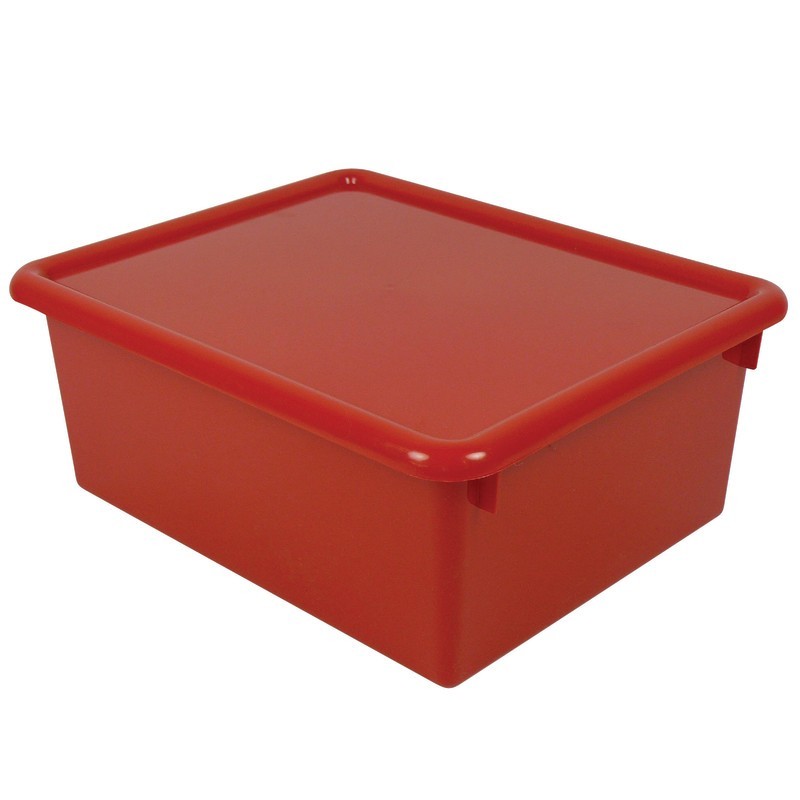 Romanoff Stowaway® 5" Letter Box with Lid, Red