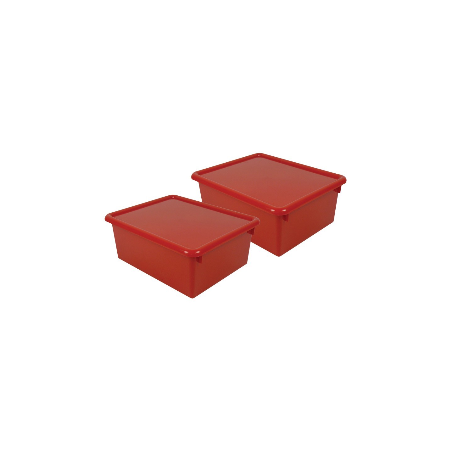 Romanoff Stowaway® 5" Letter Box with Lid, Red, Pack of 2