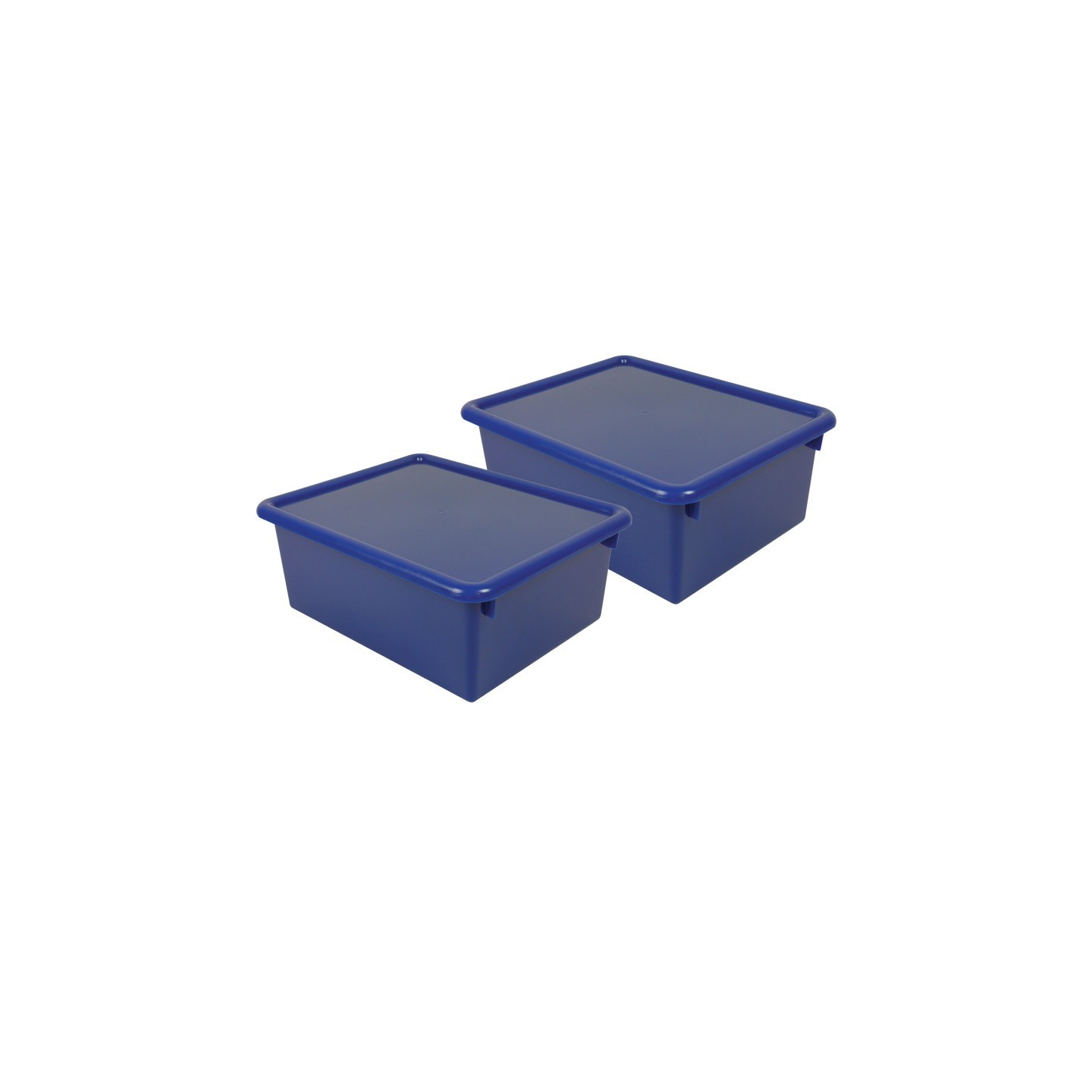 Romanoff Stowaway® 5" Letter Box with Lid, Blue, Pack of 2