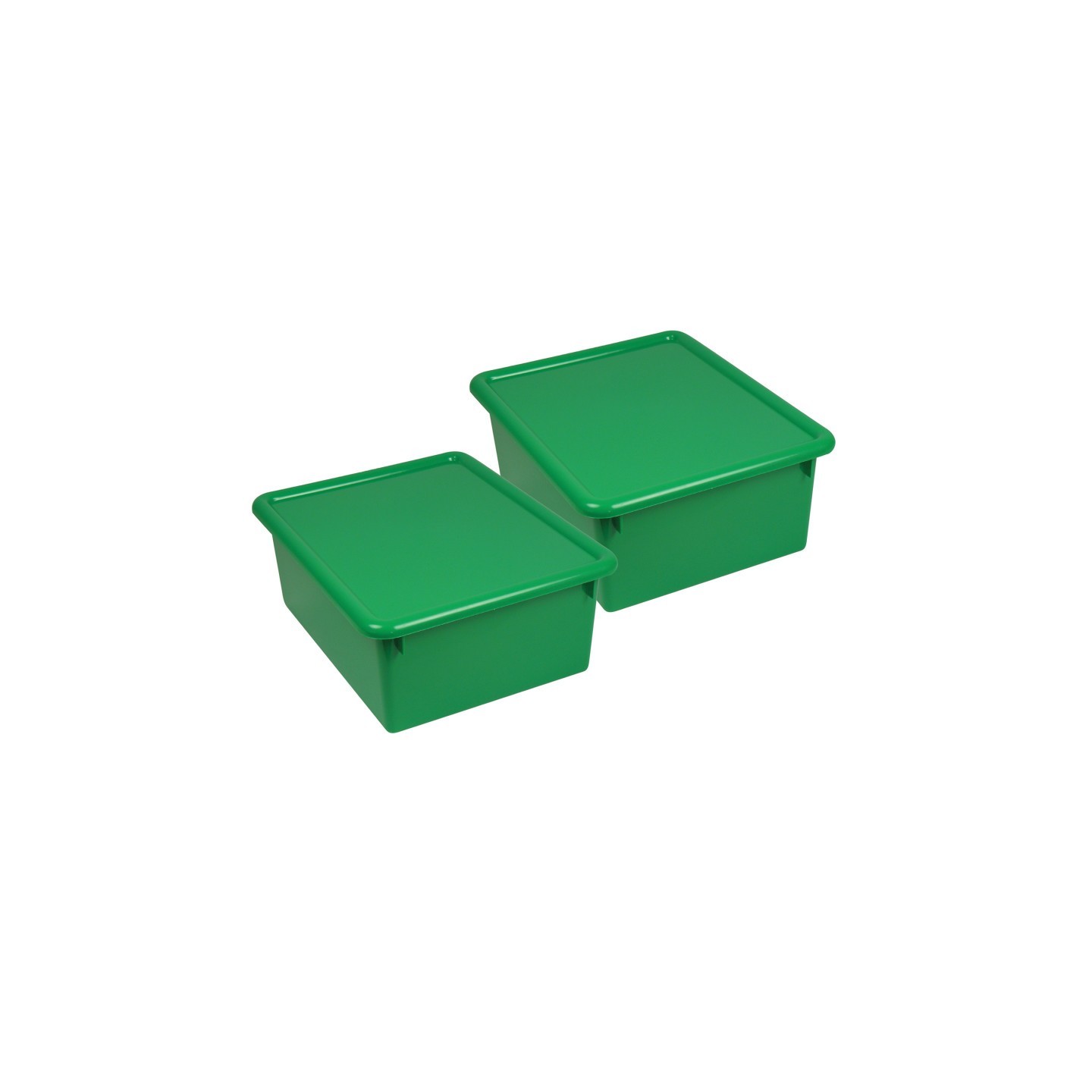 Romanoff Stowaway® 5" Letter Box with Lid, Green, Pack of 2