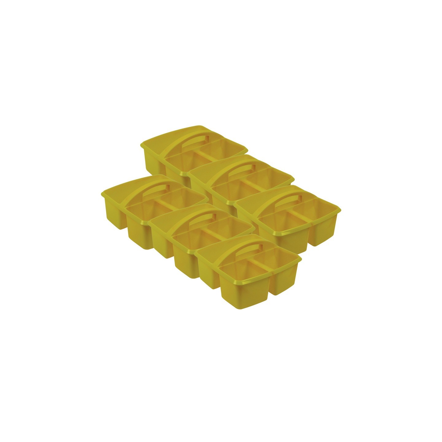 Romanoff Small Utility Caddy, Yellow, Pack of 6