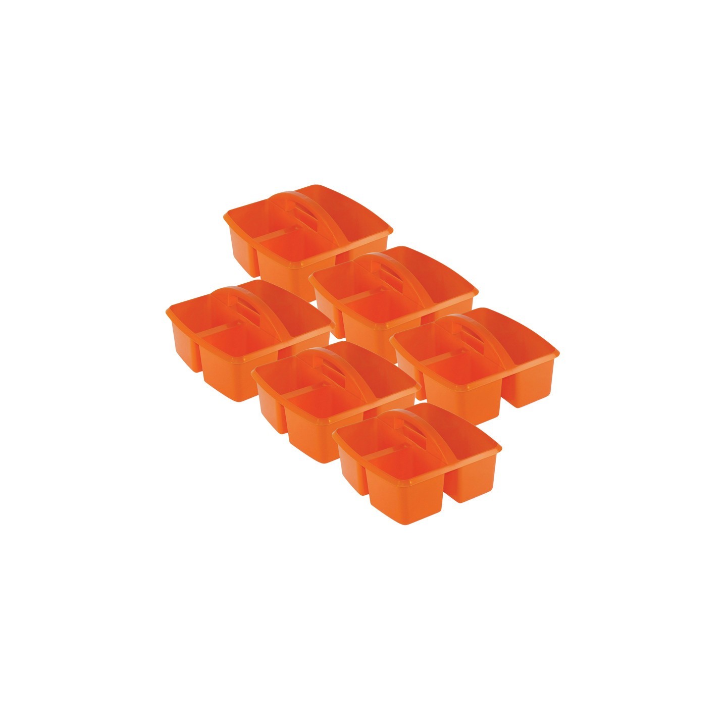 Romanoff Small Utility Caddy, Orange, Pack of 6