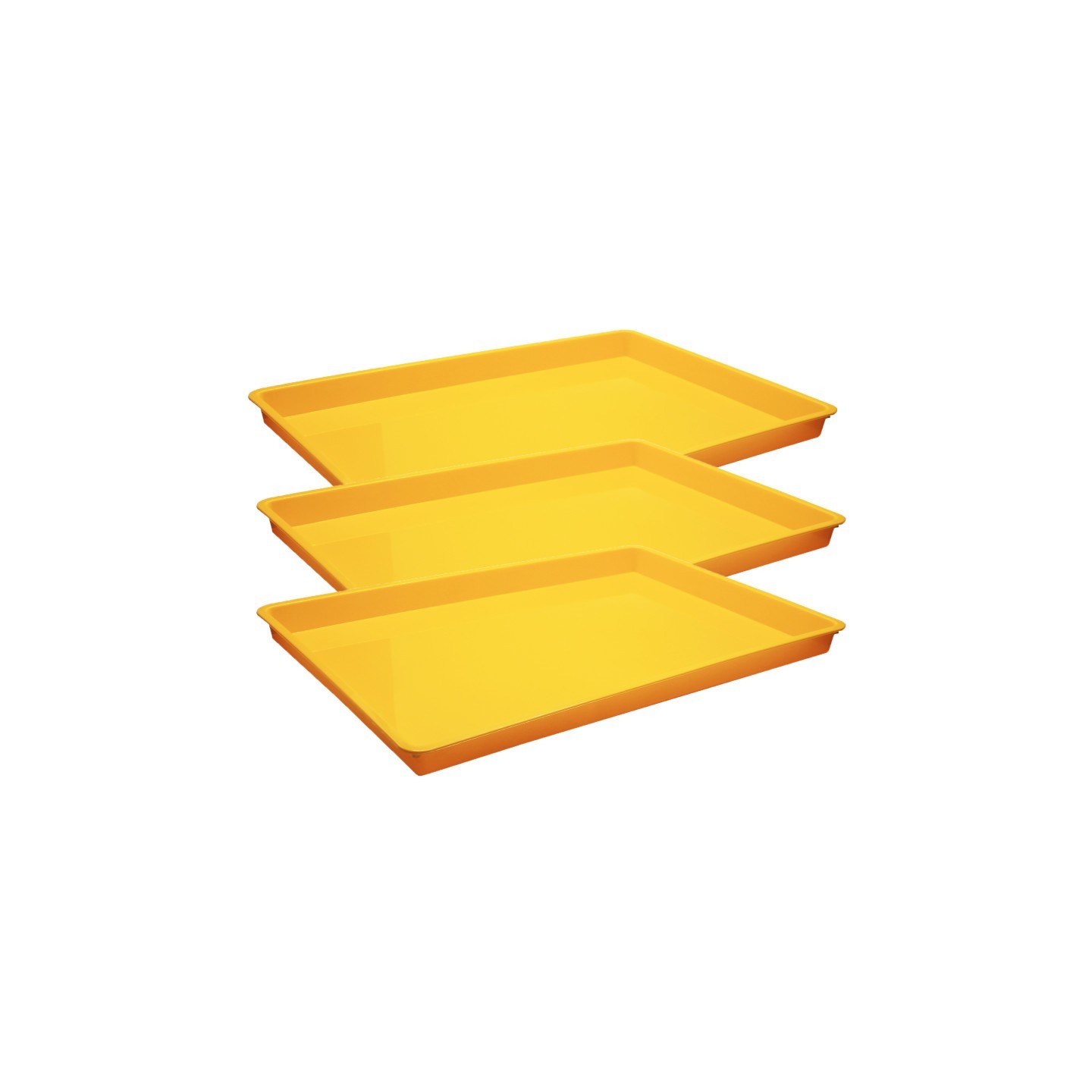 Romanoff Large Creativitray®, Yellow, Pack of 3