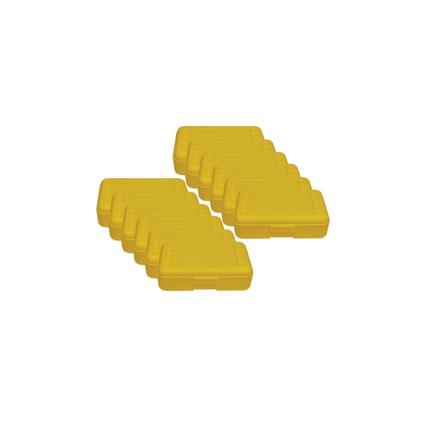 Romanoff Pencil Box, Yellow, Pack of 12