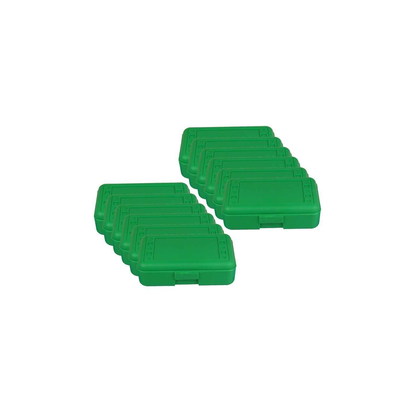 Romanoff Pencil Box, Green, Pack of 12