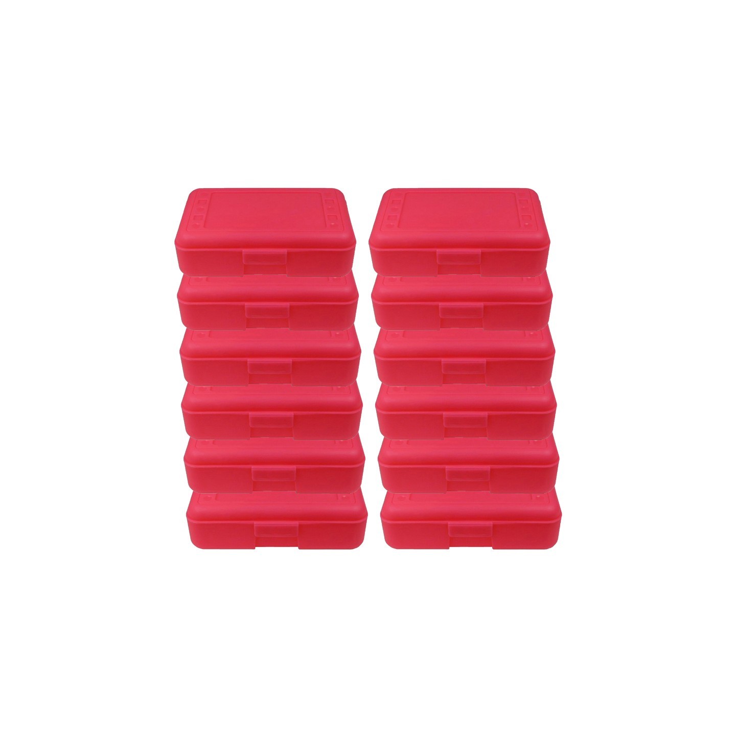 Romanoff Pencil Box, Hot Pink, Pack of 12