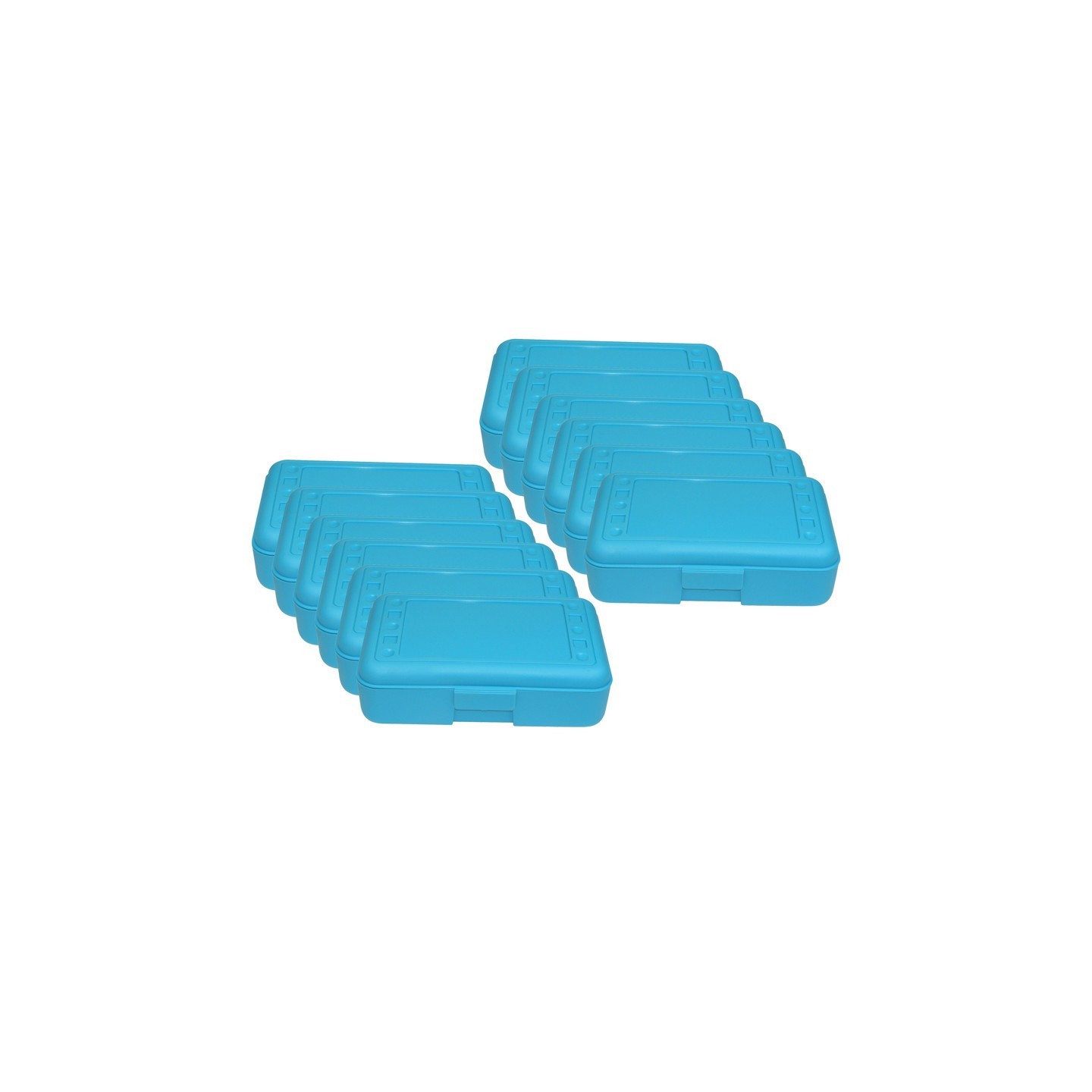 Romanoff Pencil Box, Turquoise, Pack of 12