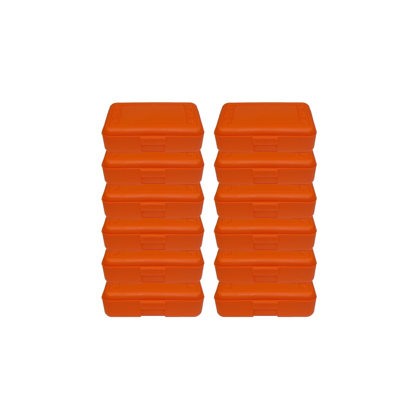 Romanoff Pencil Box, Orange, Pack of 12