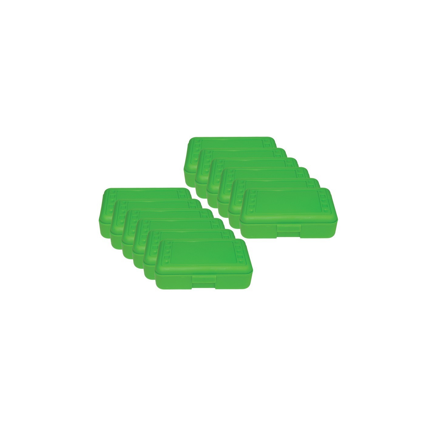 Romanoff Pencil Box, Lime Opaque, Pack of 12