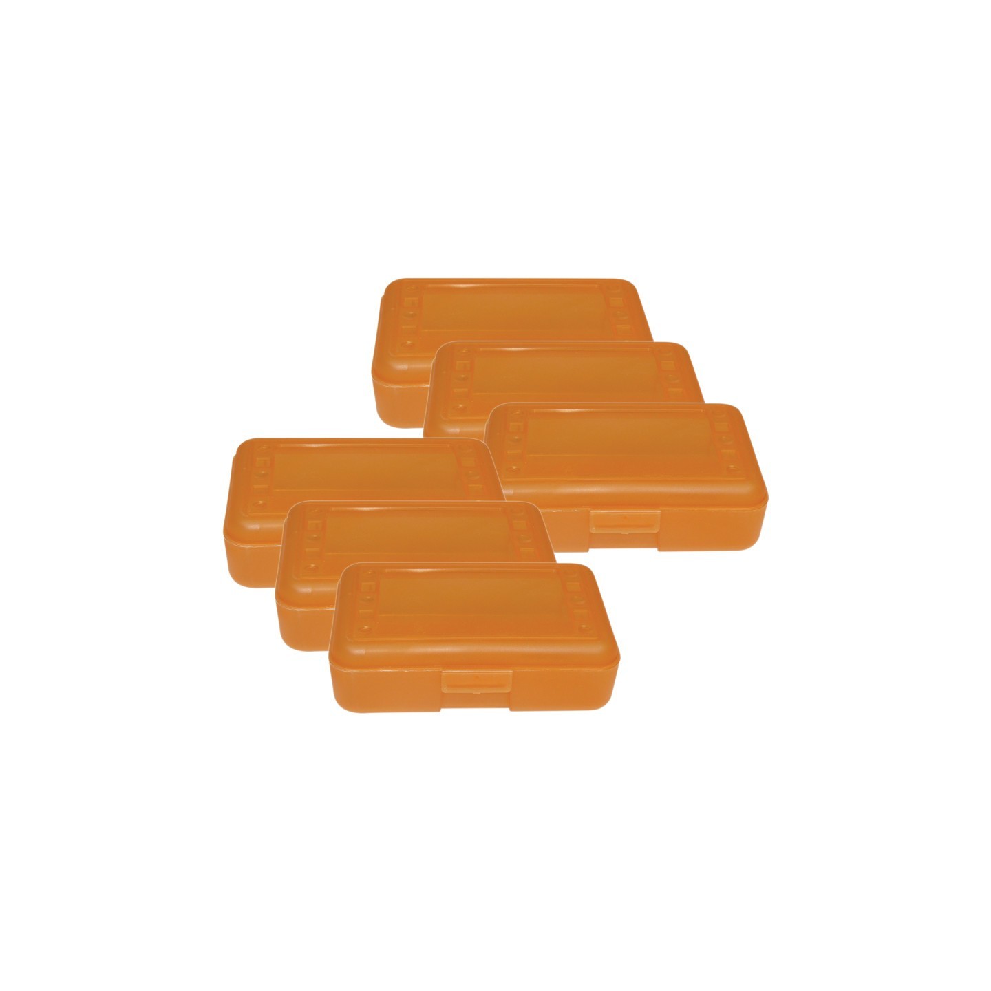 Romanoff Pencil Box, Tangerine, Pack of 12