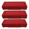 Romanoff Ruler Box, Red, Pack of 3