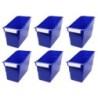 Romanoff Tattle® Shelf File, Blue, Pack of 6