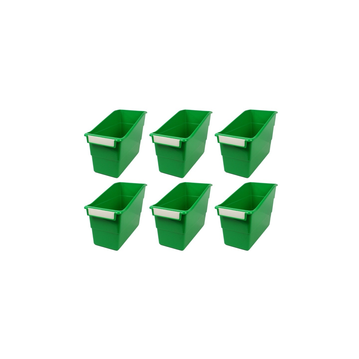 Romanoff Tattle® Shelf File, Green, Pack of 6
