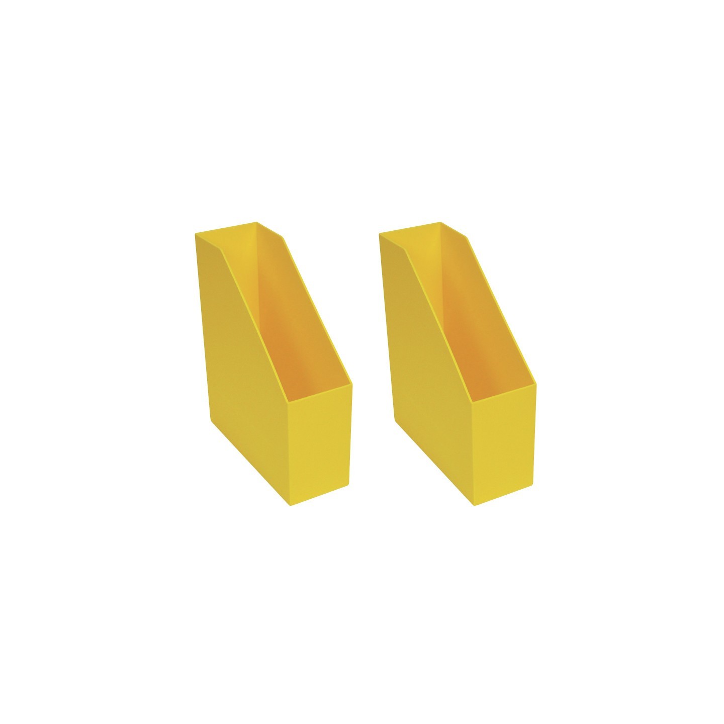 Romanoff Magazine File, Yellow, Pack of 2