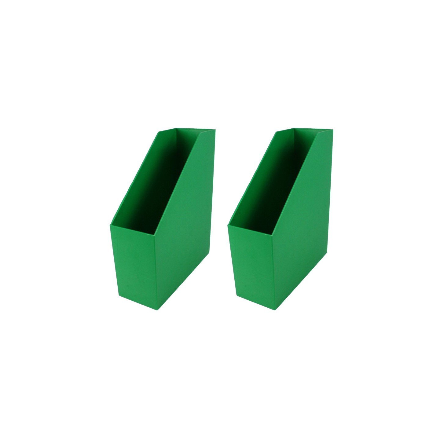 Romanoff Magazine File, Green, Pack of 2