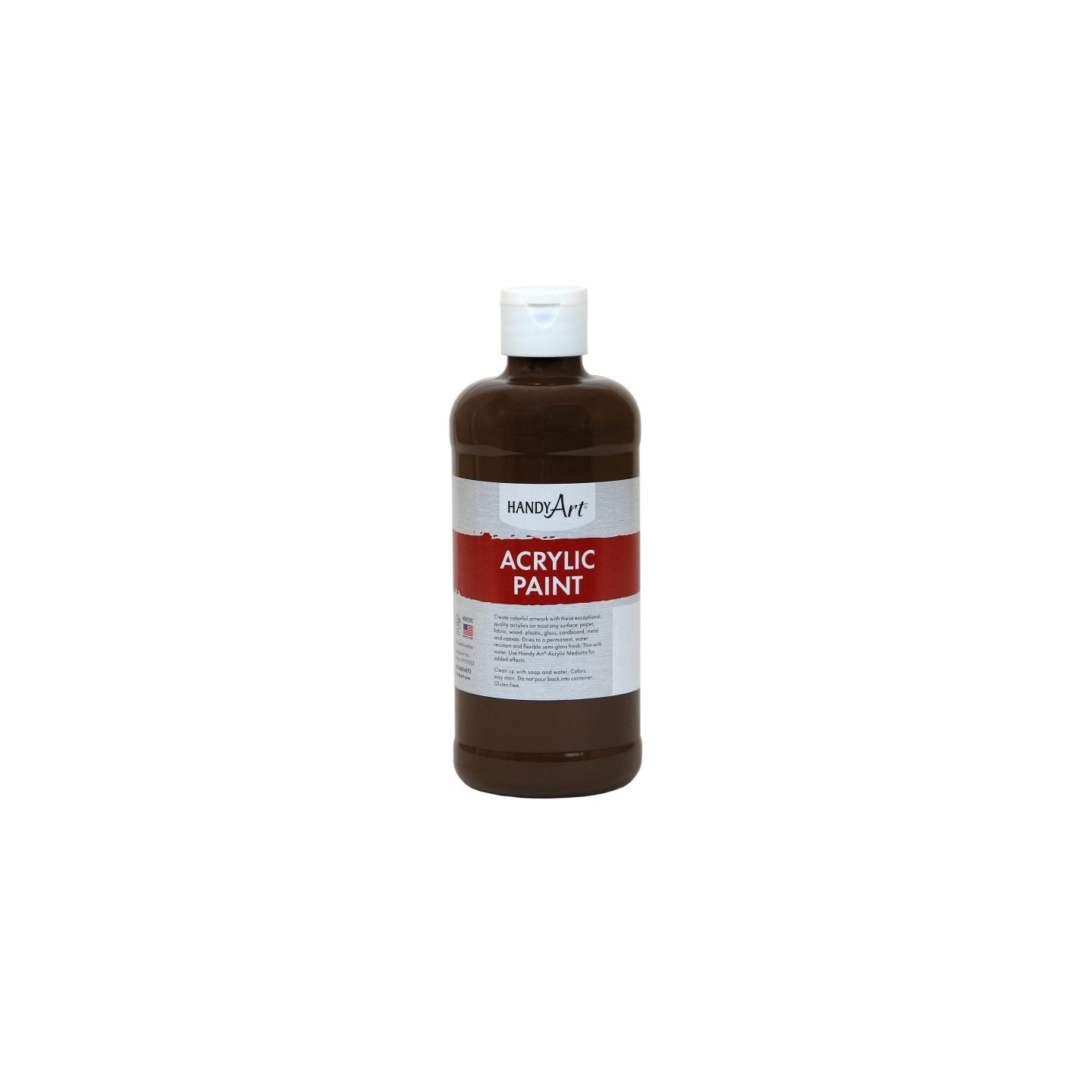 Handy Art® Acrylic Paint 16 oz, Burnt Umber