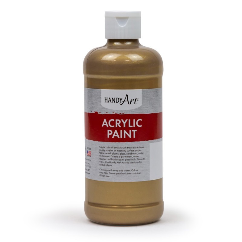 Handy Art® Metallic Acrylic Paint 16 oz., Gold