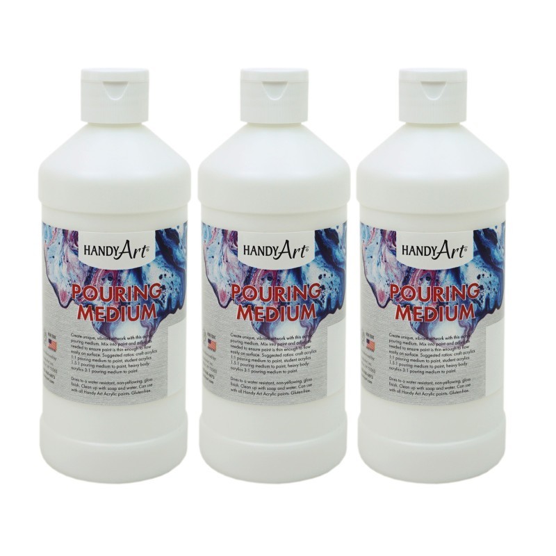 Handy Art® Acrylic Pouring Medium, 16 oz, Pack of 3