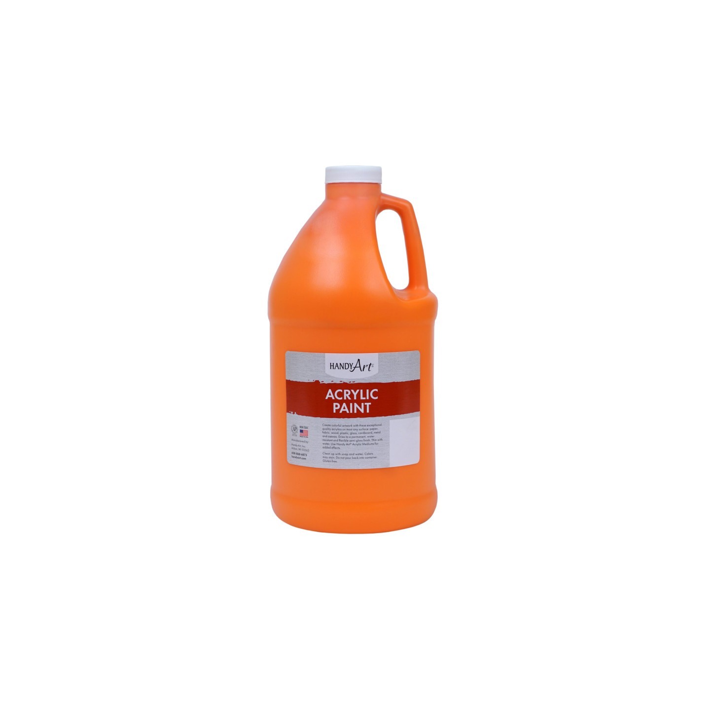 Handy Art® Acrylic Paint Half Gallon, Chrome Orange