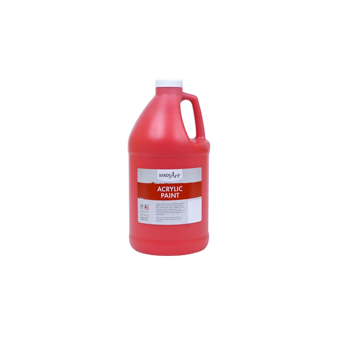 Handy Art® Acrylic Paint Half Gallon, Brite Red