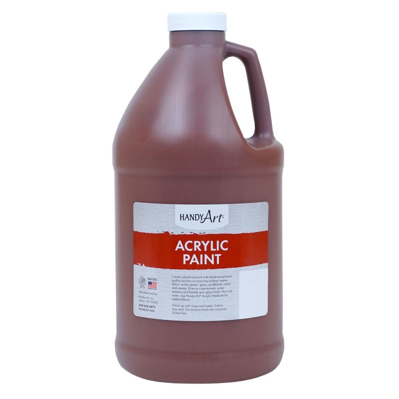 Handy Art® Acrylic Paint Half Gallon, Burnt Sienna
