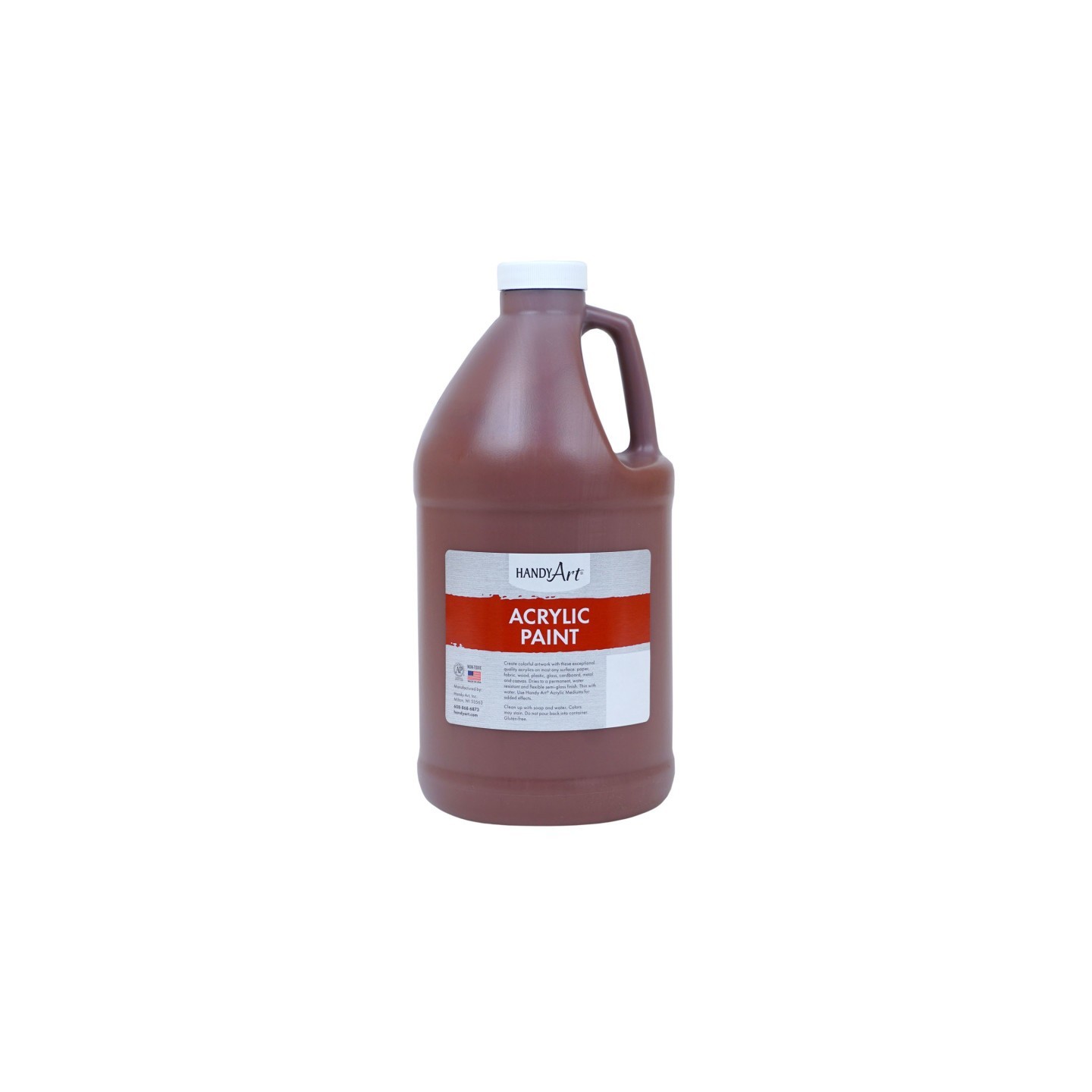Handy Art® Acrylic Paint Half Gallon, Burnt Sienna