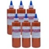 Handy Art® Washable Glitter Glue, 8 oz., Orange, Pack of 6