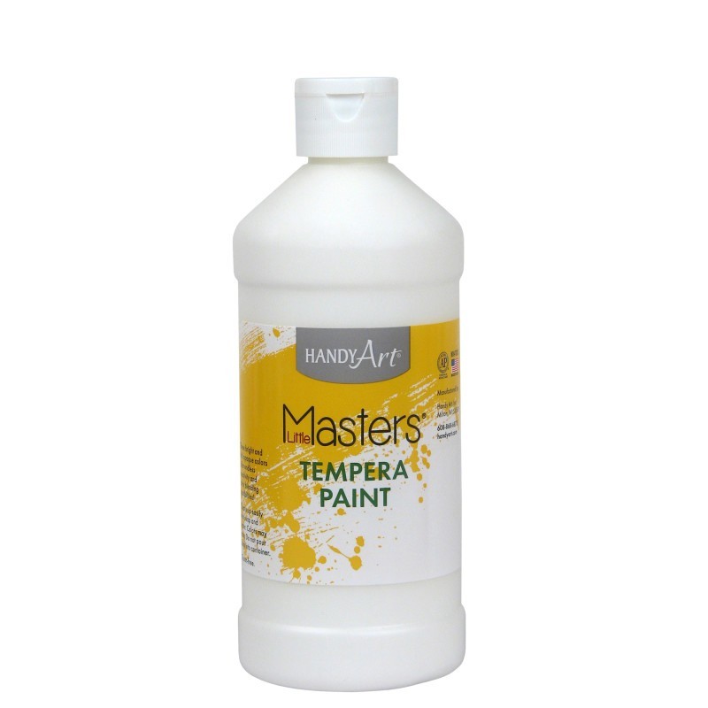 Handy Art® Little Masters® Tempera Paint, White, 16 oz.