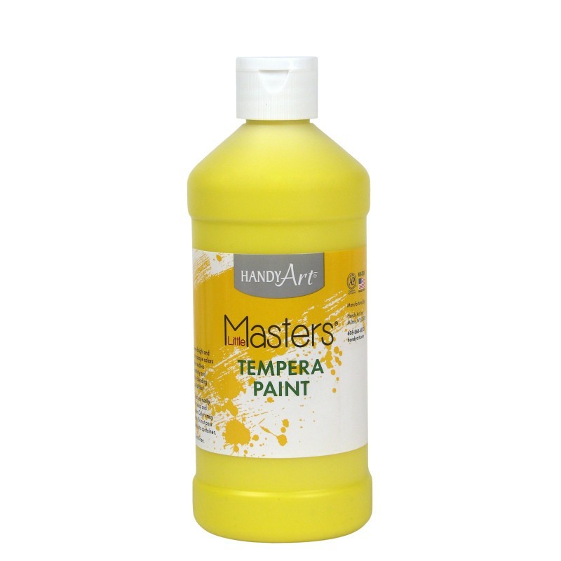 Handy Art® Little Masters® Tempera Paint, Yellow, 16 oz.