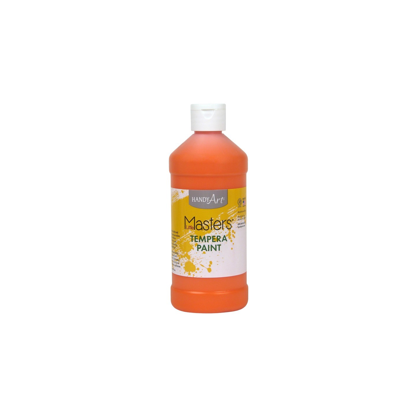 Handy Art® Little Masters® Tempera Paint, Orange, 16 oz.