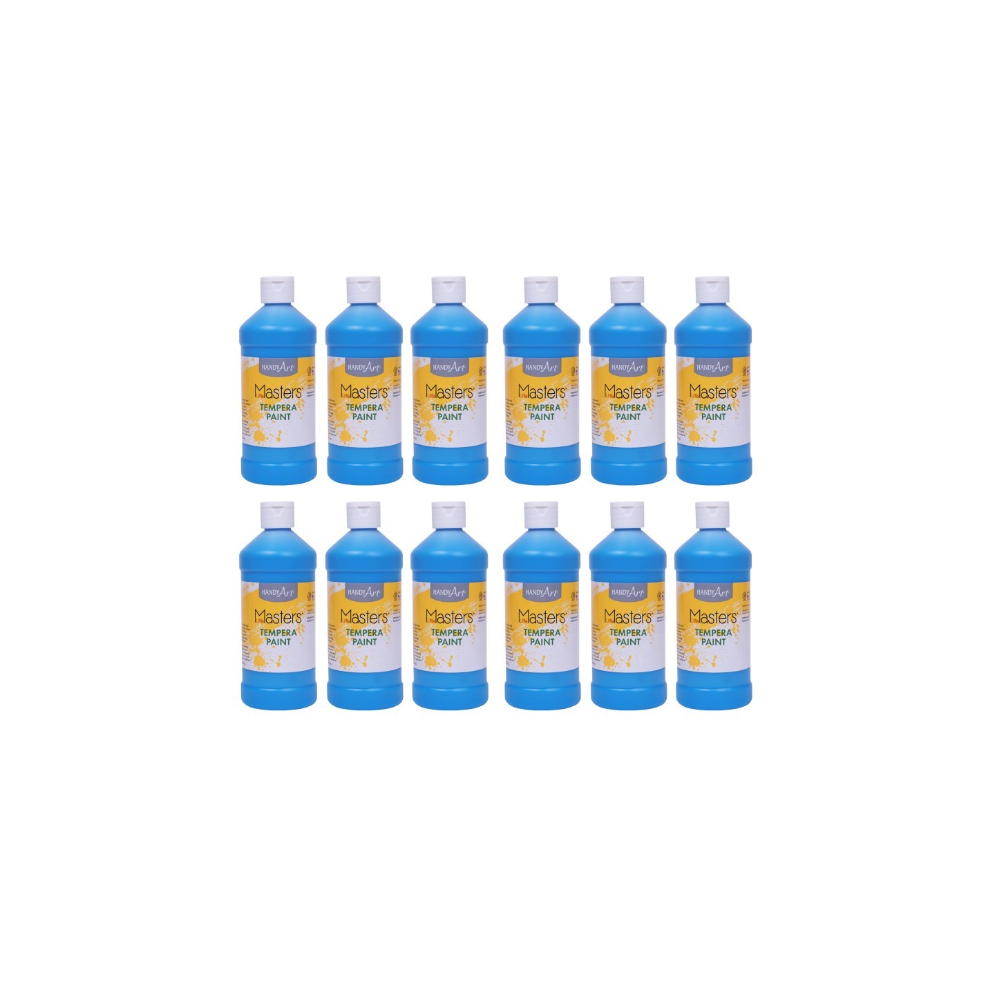 Handy Art® Little Masters® Tempera Paint, Light Blue, 16 oz., Pack of 12