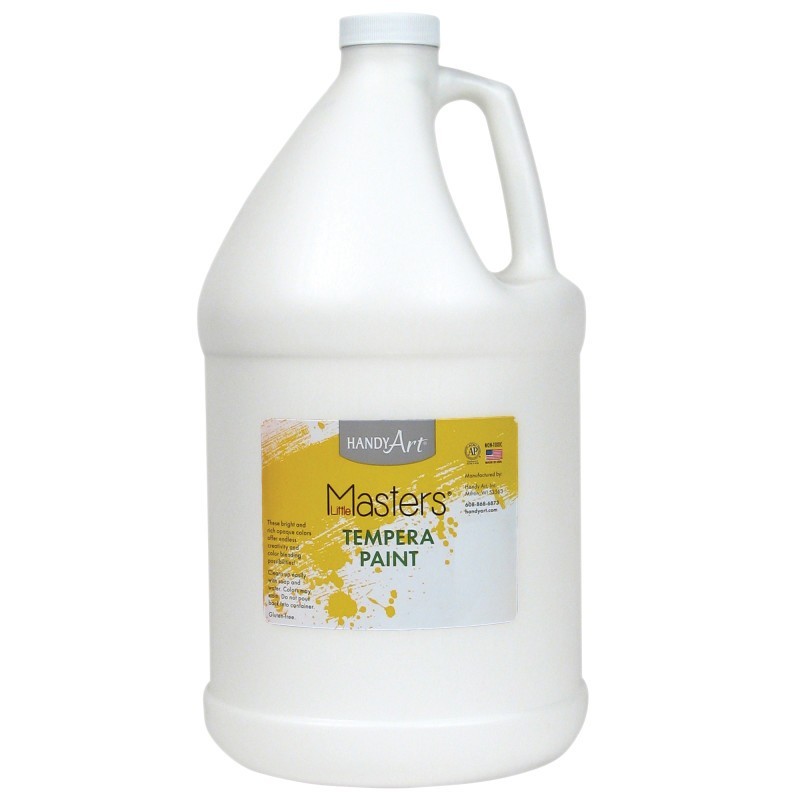 Handy Art® Little Masters® Tempera Paint, White, Gallon