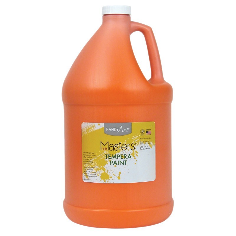 Handy Art® Little Masters® Tempera Paint, Orange, Gallon