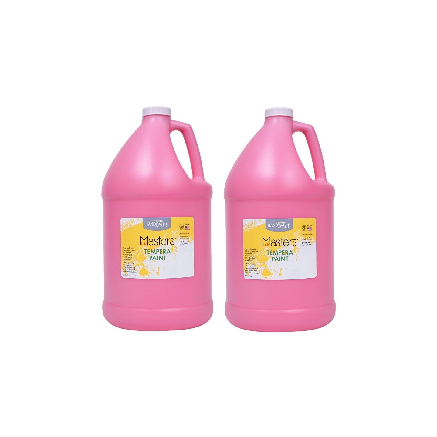 Handy Art® Little Masters® Tempera Paint, Pink, Gallon, Pack of 2