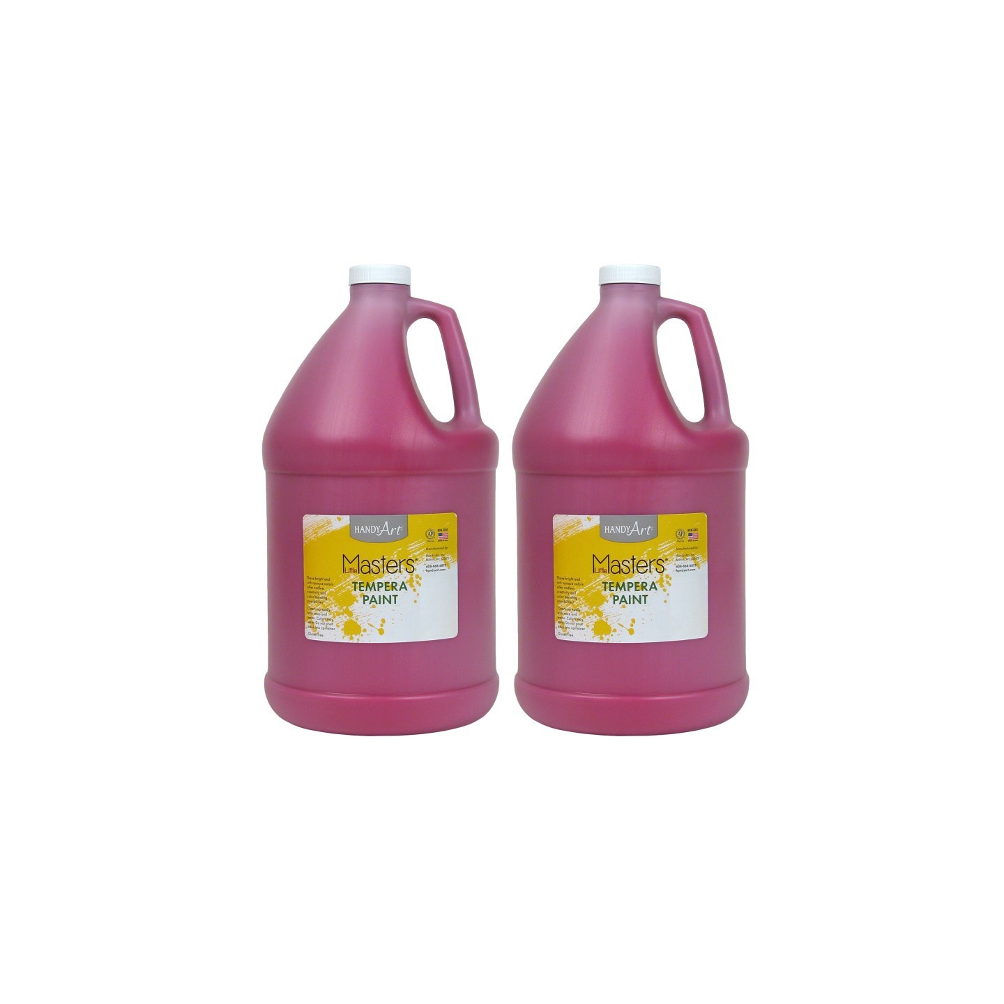 Handy Art® Little Masters® Tempera Paint, Magenta, Gallon, Pack of 2