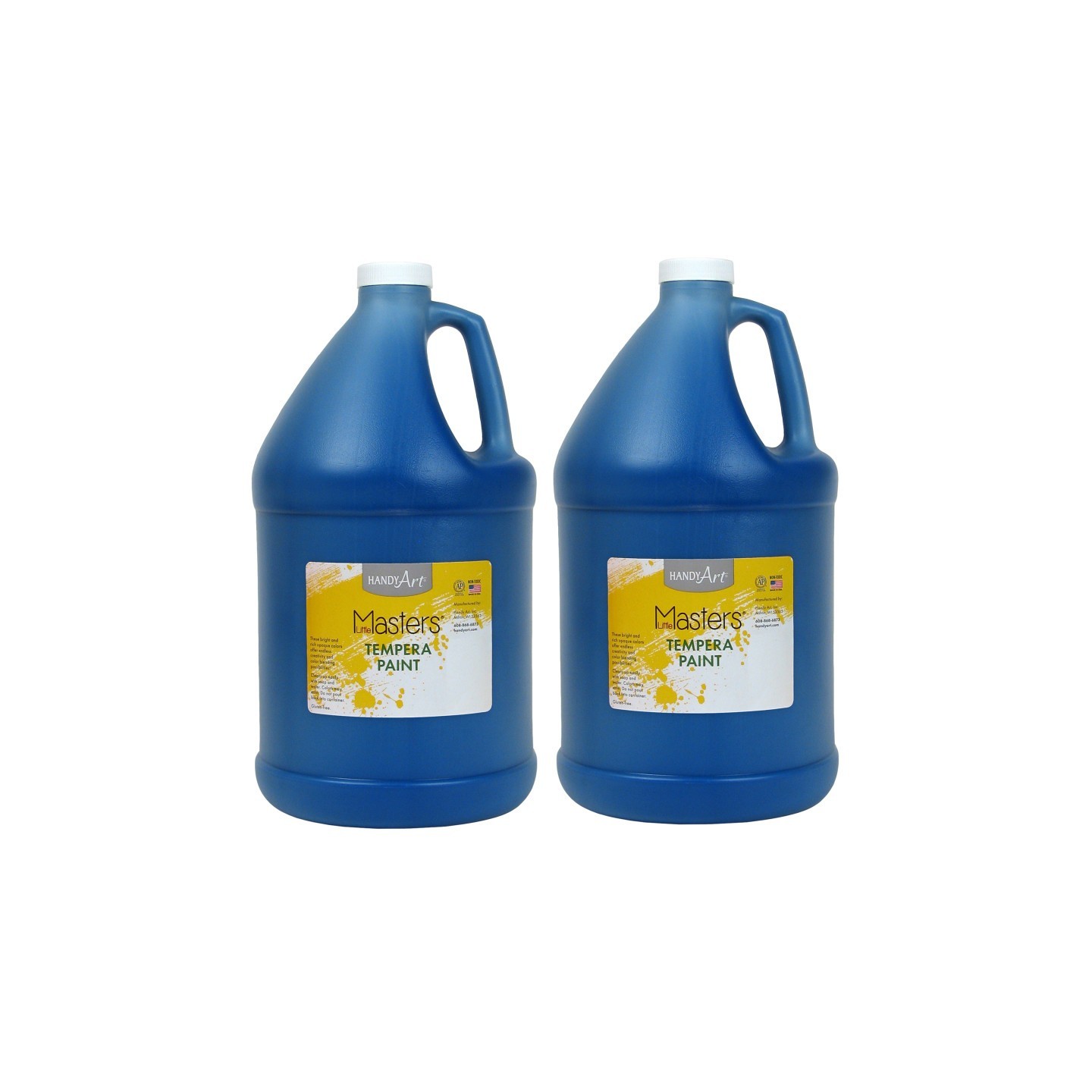 Handy Art® Little Masters® Tempera Paint, Blue, Gallon, Pack of 2