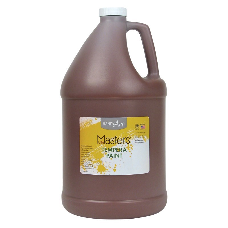 Handy Art® Little Masters® Tempera Paint, Brown, Gallon