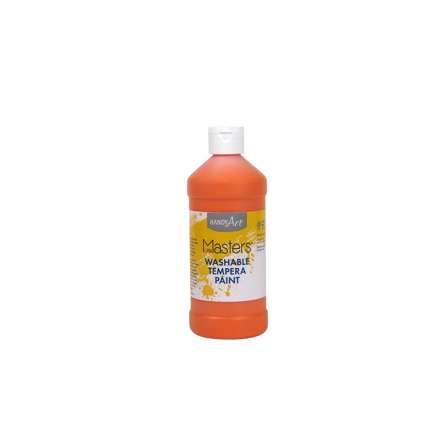 Handy Art® Little Masters® Washable Tempera Paint, Orange, 16 oz.