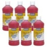 Handy Art® Little Masters® Washable Tempera Paint, Red, 16 oz., Pack of 6