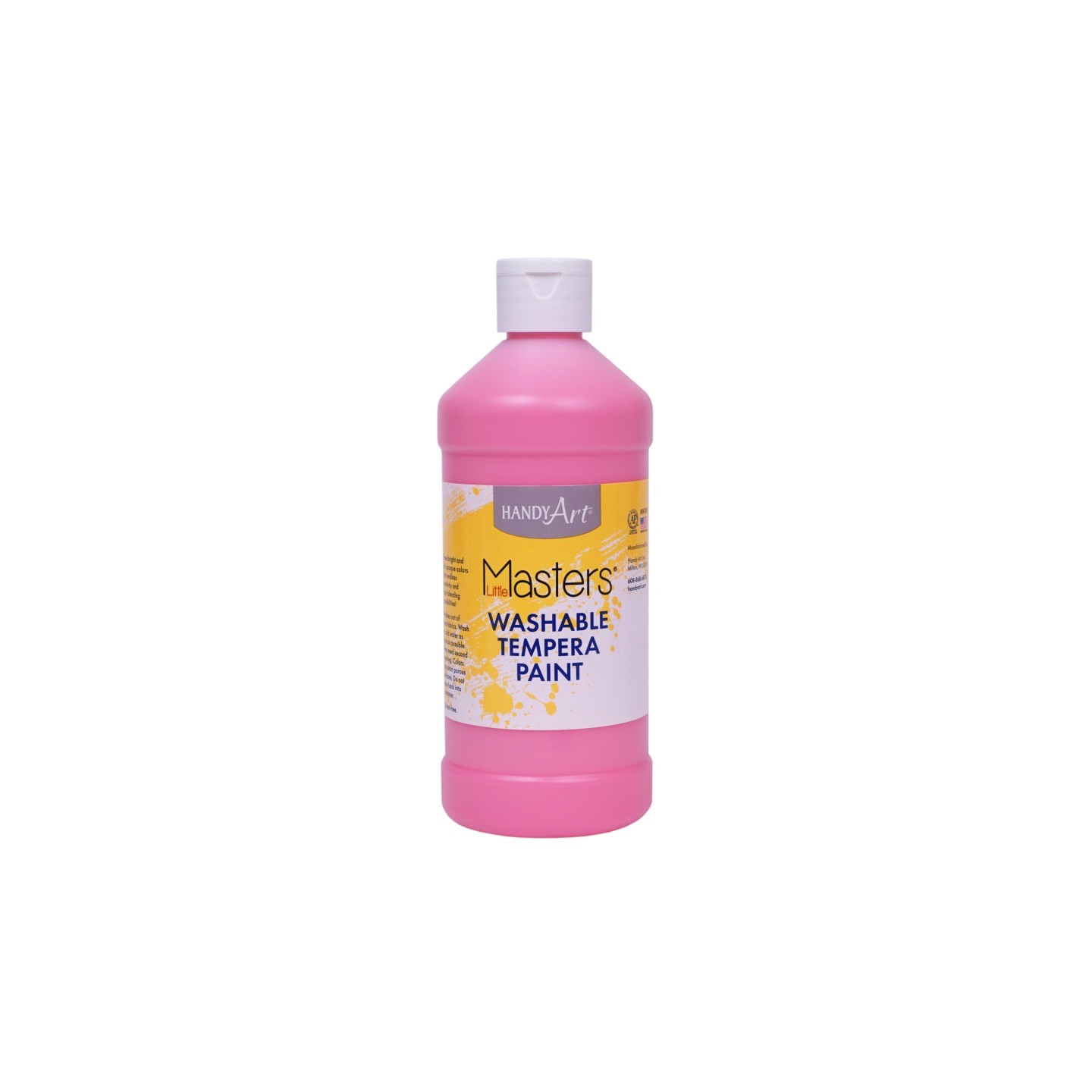 Handy Art® Little Masters® Washable Tempera Paint, Pink, 16 oz.