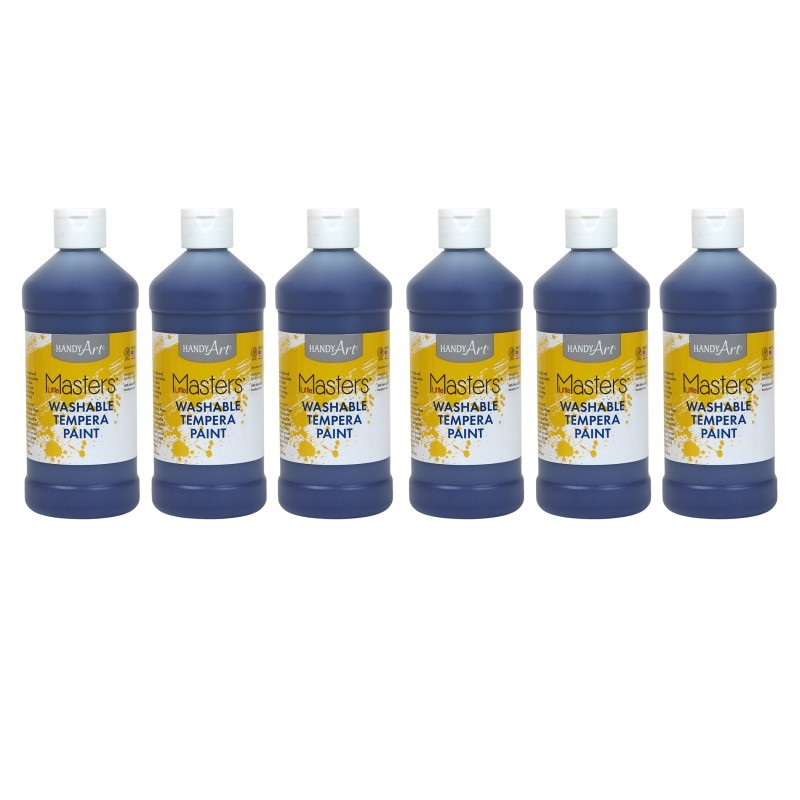 Handy Art® Little Masters™ Washable Paint, Violet, 16 oz., Pack of 6