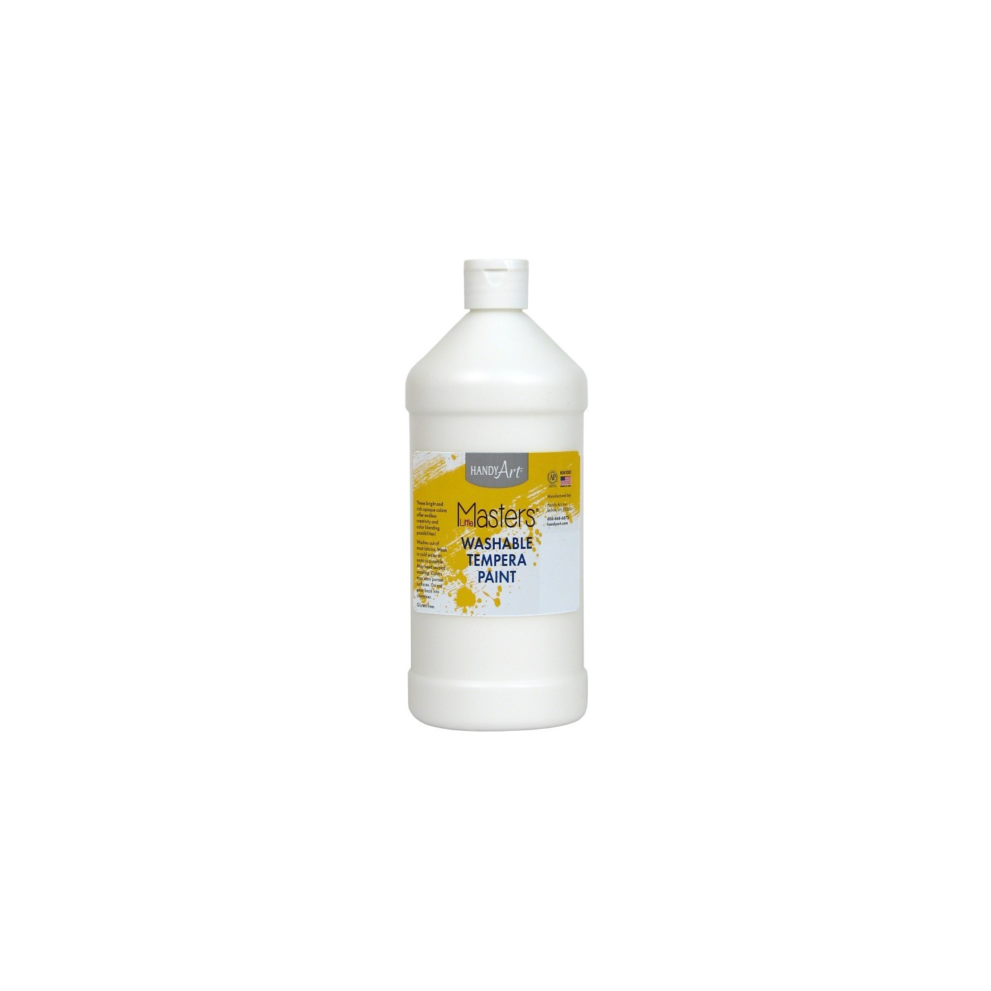 Handy Art® Little Masters® Washable Tempera Paint, White, 32 oz.