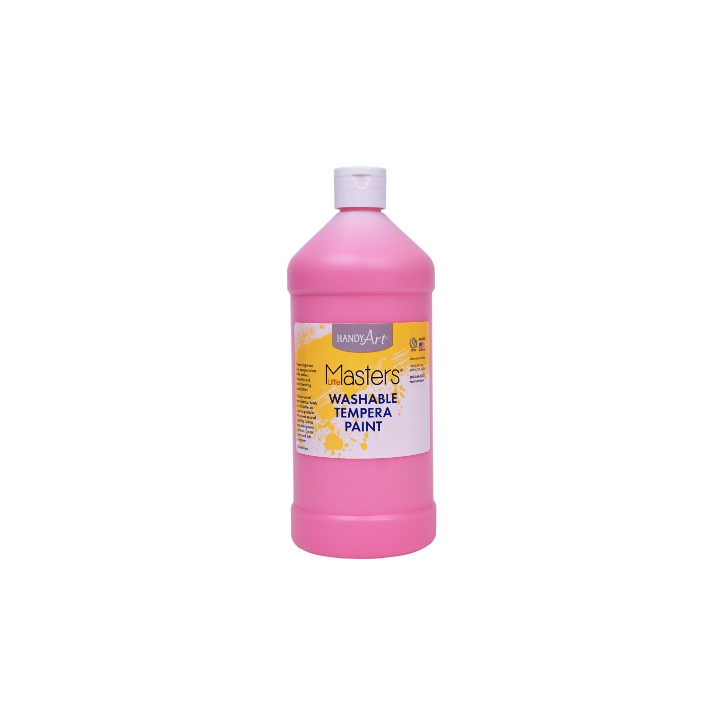 Handy Art® Little Masters® Washable Tempera Paint, Pink, 32 oz.