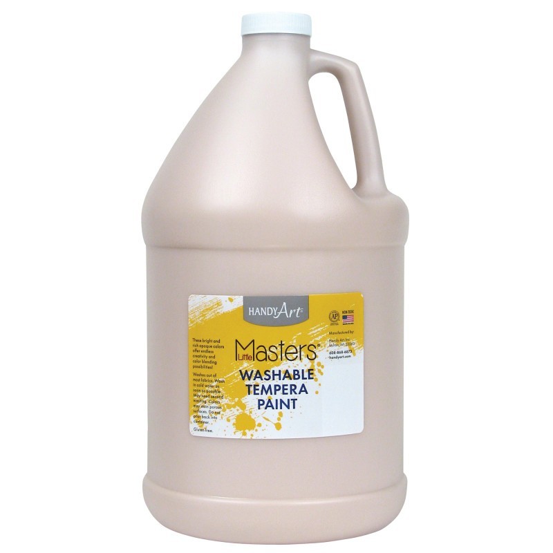 Handy Art® Little Masters® Washable Tempera Paint, Peach, Gallon