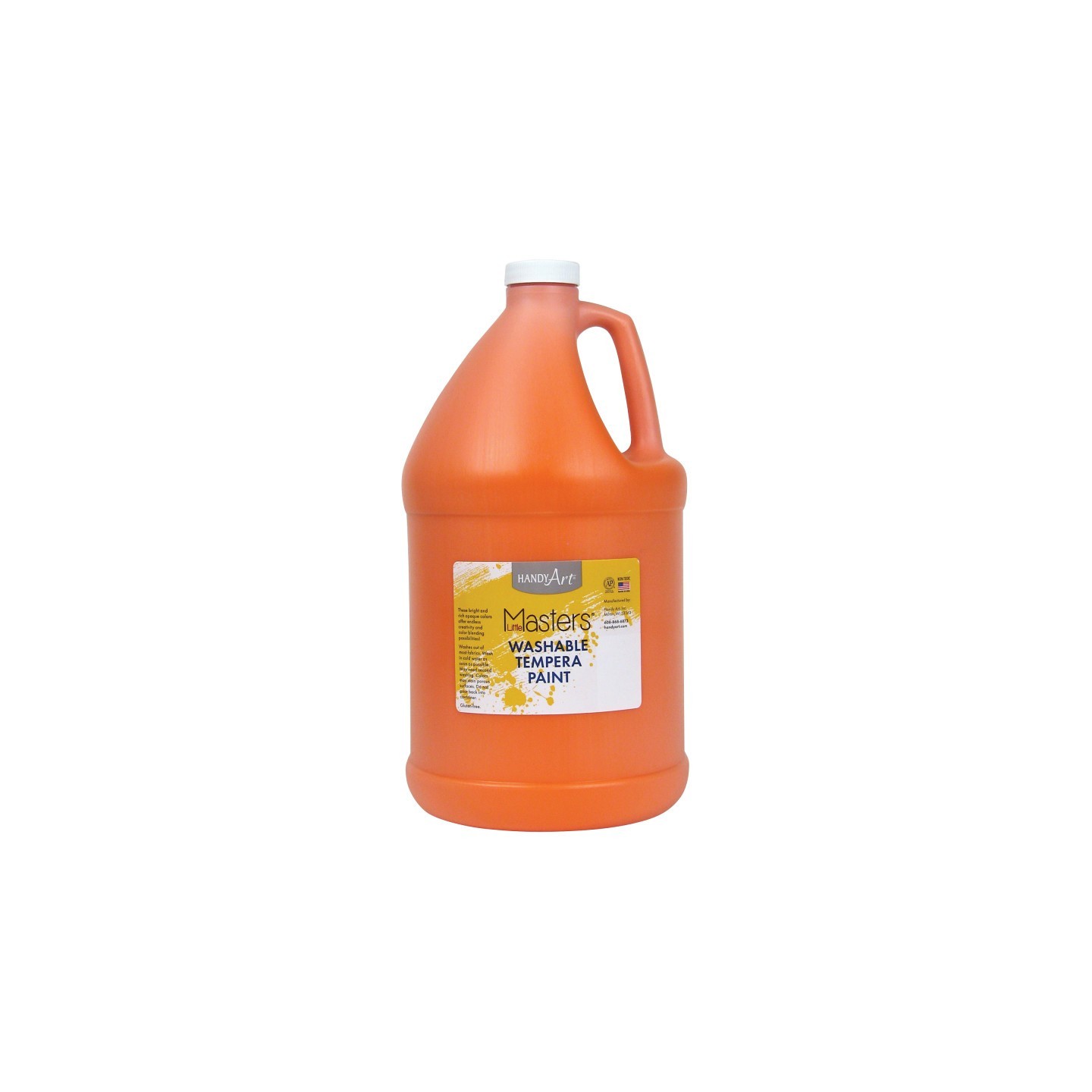 Handy Art® Little Masters® Washable Tempera Paint, Orange, Gallon