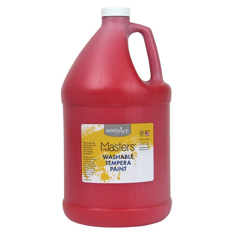 Handy Art® Little Masters® Washable Tempera Paint, Red, Gallon
