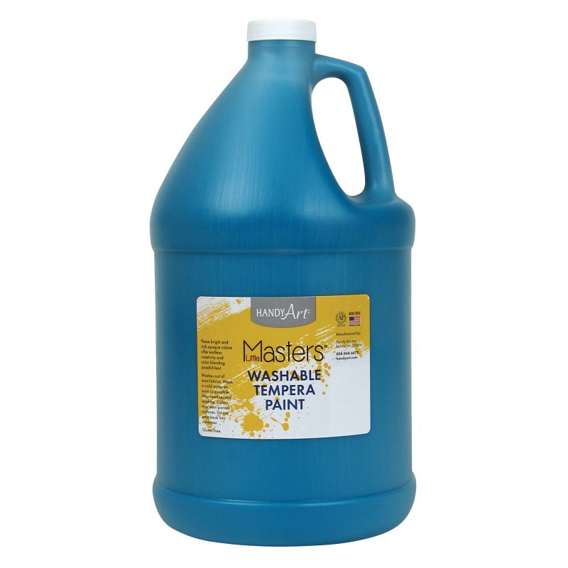 Handy Art® Little Masters® Washable Tempera Paint, Turquoise, Gallon