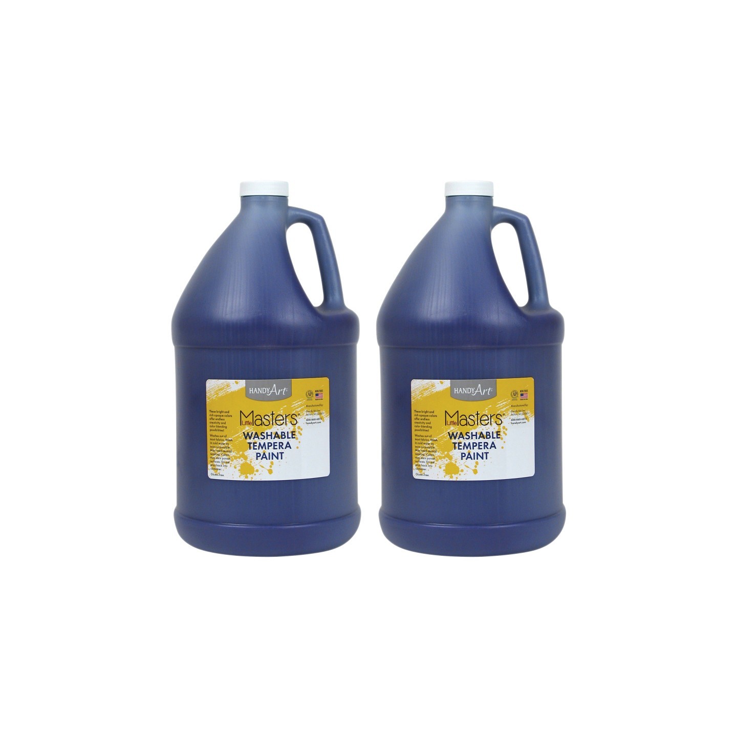 Handy Art® Little Masters® Washable Tempera Paint, Violet, Gallon, Pack of 2